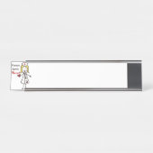 Krankenschwestern haben Herz Schreibtischnamensplakette (Vorderseite )