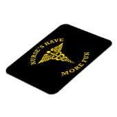 Krankenschwestern haben mehr Spaß Caduceus Magnet (Linke Seite)