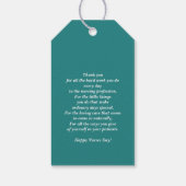 Krankenschwestern heilen die Welt. Custom Geschenkanhänger (Rückseite)