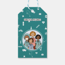 Krankenschwestern heilen die Welt. Custom Geschenkanhänger