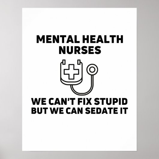 Krankenschwestern im Bereich der psychischen Gesun Poster (Vorne)