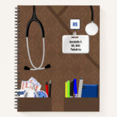 Krankenschwestern in braunen Scheiben Personalisie Notizblock (Vorderseite)