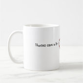 Krankenschwestern interessieren sich mit Herzen - Kaffeetasse (Links)