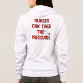 Krankenschwestern können den Druck ausüben Hoodie (Rückseite)