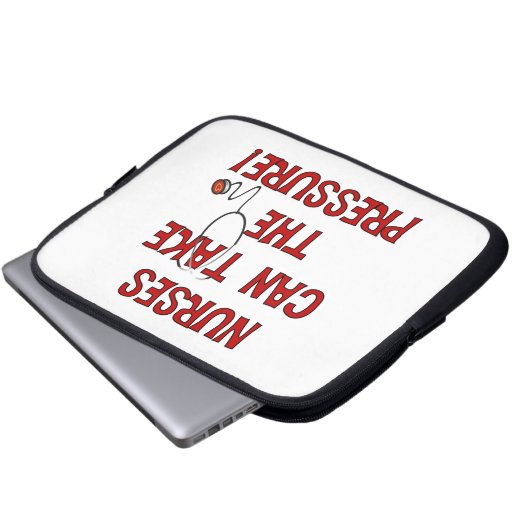 Krankenschwestern können den Druck ausüben Laptopschutzhülle (Vorne Knopf)