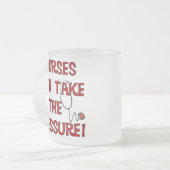 Krankenschwestern können den Druck ausüben Mattglastasse (Vorderseite Links)