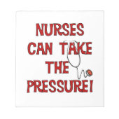 Krankenschwestern können den Druck ausüben Notizblock (Vorderseite)