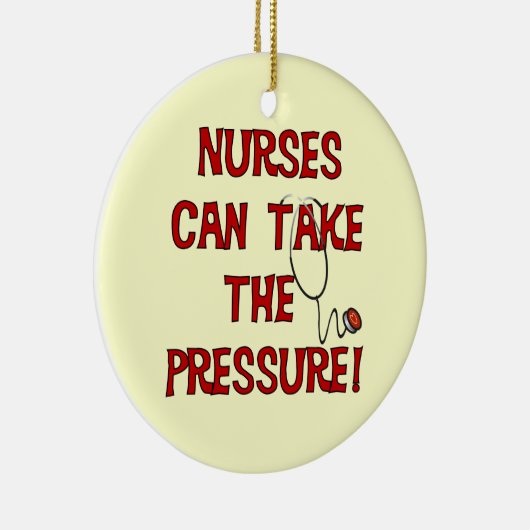 Krankenschwestern können den Druck nehmen Keramikornament (Rechts)