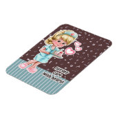 Krankenschwestern kümmern sich um das Herz. Niedli Magnet (Linke Seite)