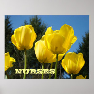 Krankenschwestern Kunst Drucke Gelbe Tulpen Pflege