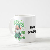 Krankenschwestern lieben Schabernack – St. Patrick Kaffeetasse (Vorderseite Links)