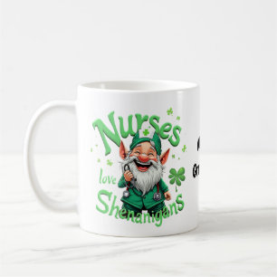 Krankenschwestern lieben Schabernack – St. Patrick Kaffeetasse