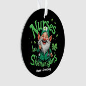 Krankenschwestern lieben Schabernack – St. Patrick Ornament (Vorderseite)