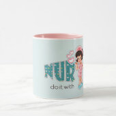 Krankenschwestern machen das mit Liebe. Geschenk f Tasse (Zentrum)