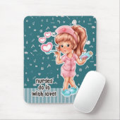 Krankenschwestern machen das mit Liebe. Niedliche  Mousepad (Mit Mouse)
