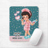 Krankenschwestern machen das mit Liebe. Niedliche  Mousepad (Mit Mouse)