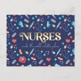 Krankenschwestern machen die Welt zu einem bessere Postkarte