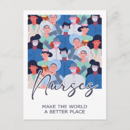 Krankenschwestern machen die Welt zu einem bessere Postkarte