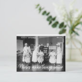 Krankenschwestern machen Dinge besser Postkarte (Stehend Vorderseite)