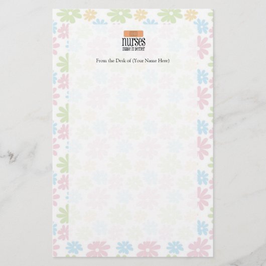 Krankenschwestern machen es besser, Bandage Briefpapier (Vorderseite)