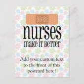 Krankenschwestern machen es besser, Bandage Postkarte (Vorderseite)