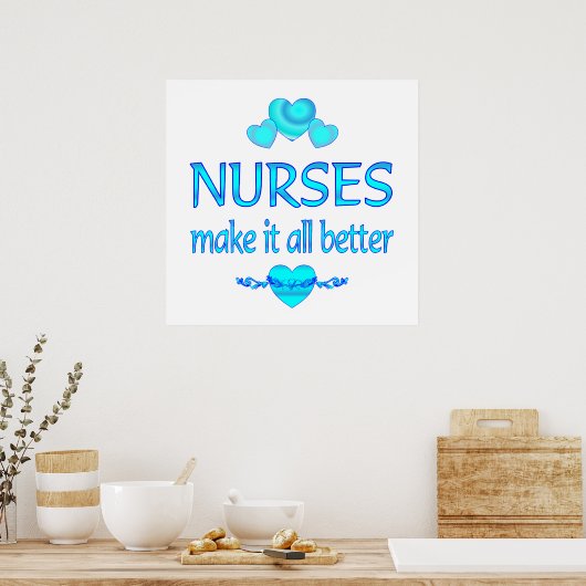 Krankenschwestern machen es besser poster (Küche)