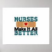 Krankenschwestern machen es besser poster (Vorne)