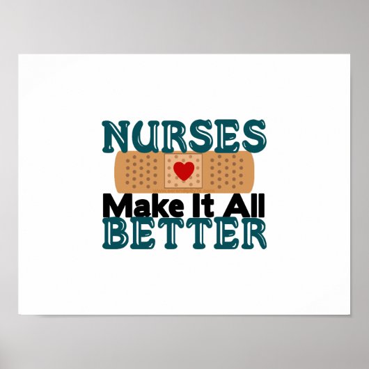 Krankenschwestern machen es besser poster (Vorne)