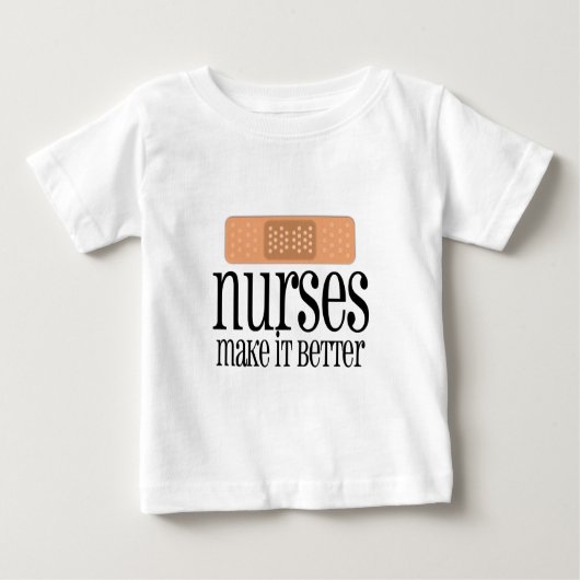 Krankenschwestern machen es besser, Verband Baby T-shirt (Vorderseite)