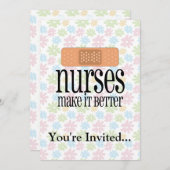 Krankenschwestern machen es besser, Verband Einladung (Vorne/Hinten)