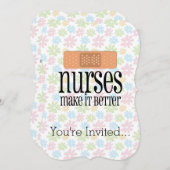 Krankenschwestern machen es besserer, niedlicher einladung (Vorne/Hinten)