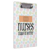 Krankenschwestern machen es besserer, niedlicher klemmbrett (Rechts)