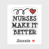 Krankenschwestern machen es zu einem besseren Note Aufkleber (Blatt)