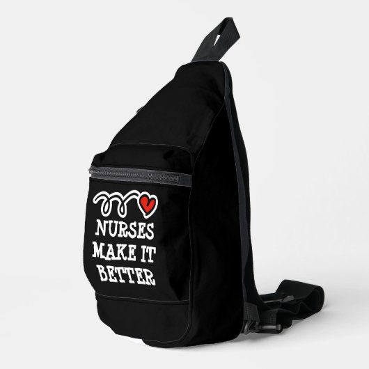 Krankenschwestern machen es zu einer besseren Pfle Crossbody Bag (Rechte Ecke)