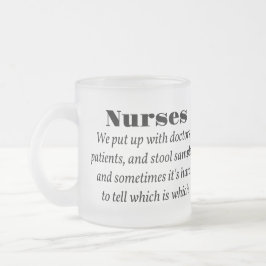 Krankenschwestern Mattglastasse