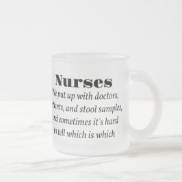 Krankenschwestern Mattglastasse