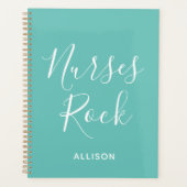 Krankenschwestern Medizinisches Aquamarines White Planer (Vorderseite)