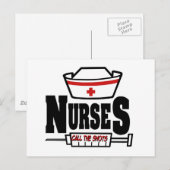 Krankenschwestern nennen die Erschießungen Postkarte (Vorne/Hinten)