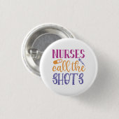 Krankenschwestern nennen die Shots Button (Vorne & Hinten)