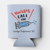 Krankenschwestern nennen die Shots humorvoll und p Dosenkühler (Rückseite)