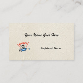 Krankenschwestern nennen die Shots personalisiert Visitenkarte