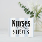 Krankenschwestern nennen die Shots Postkarte (Stehend Vorderseite)