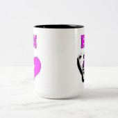 Krankenschwestern RN-Sorgfalt Zweifarbige Tasse (Mittel)