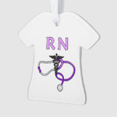 Krankenschwestern RN-Stethoskop Ornament (Vorderseite)