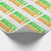 Krankenschwestern schaukeln, orange/grüne geschenkpapier (Ecke)