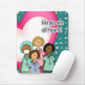 Krankenschwestern sind alle Herz. Geschenk Mousepad (Mit Mouse)