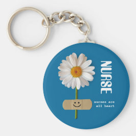 Krankenschwestern sind alle Herz. Lächelnd Daisy G Schlüsselanhänger