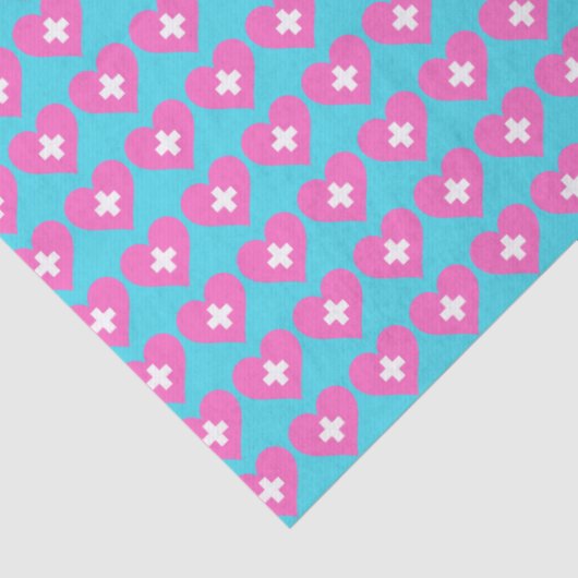 "Krankenschwestern sind alle Herz" Seidenpapier (Detail)