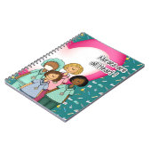 Krankenschwestern sind alle Herzgeschenke Notizblock (Linke Seite)