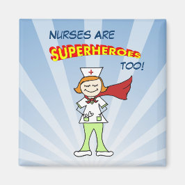 Krankenschwestern sind auch Superhelden! Magnet